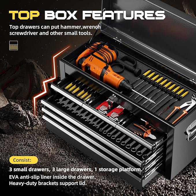 8-Drawer Rolling Tool Chest - Image 5