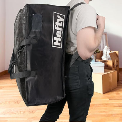 Hefty Moving Bag – Extra Large Double Zipper Backpack – Heavy Duty, Water - Image 3