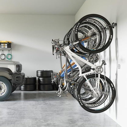 monTEK Enhanced Garage Bike Rack, Adjustable 6 Bike Hangers - Image 8