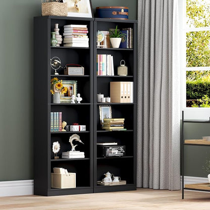75" Tall Bookshelf, 6-Tier Floor Standing Bookcase - Image 7