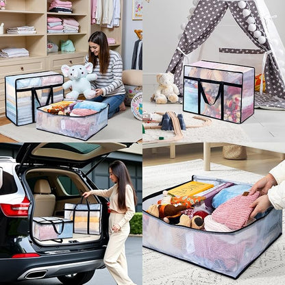 6 Pack Clear Blanket Storage Bags - Image 7