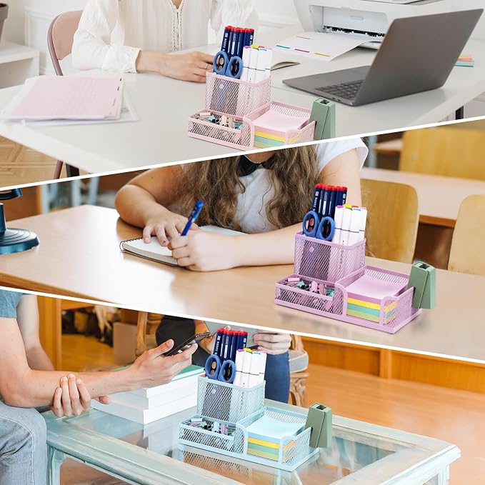 M&G Mesh Pen Holder Desk Organizers Pencil Holder - Image 6