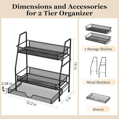 2-Tier Bathroom Counter Organizer - Image 3
