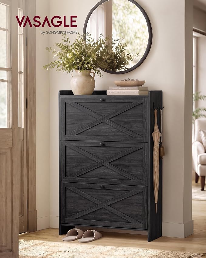 VASAGLE Shoe Storage Cabinet Organizer - Image 3
