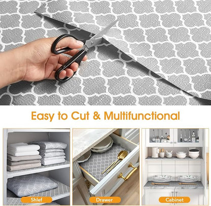 Shelf and Drawer Liner for Kitchen Cabinets Non-Adhesive, Strong Grip Non-Slip - Image 5