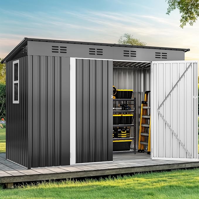 DWVO 9' x 4' Outdoor Storage Shed by DWVO