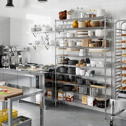 14" Deep x 54" Wide x 86" Height x Wire Shelving Kit | 10-Tier | NSF Commercial - Image 7