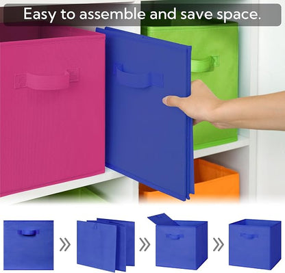 GRANNY SAYS 13 Inch Cube Storage Bins, Colorful Cube Storage Organizer - Image 7
