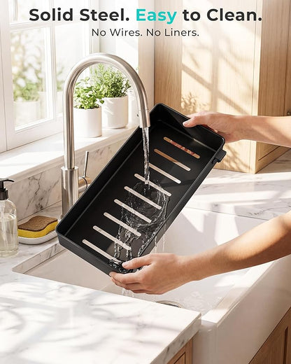 EVERIE Metal Pull Out Slide Shelf Organizer - Image 5