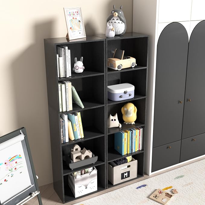 Wooden 5 Cube Storage Organizer, Versatile Cubes Open Shelf and Cubby Unit - Image 6