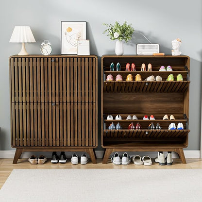 Jluomei Fluted Narrow Shoe Cabinet - Image 7