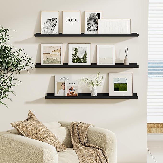 Fun Memories Picture Ledge Shelf, 48 Inch Picture Shelves - Image 5