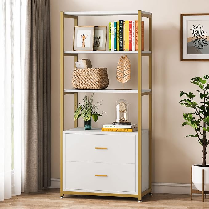Tribesigns Bookcase, 4-Tier Bookshelf by Tribesigns