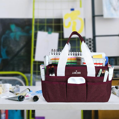 JJRING Craft Organizer Tote Bag, Art Storage Caddy - Image 7