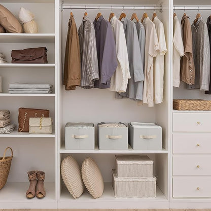 StorageWorks Storage Baskets for Shelves, Foldable Fabric Closet Storage Bins - Image 3