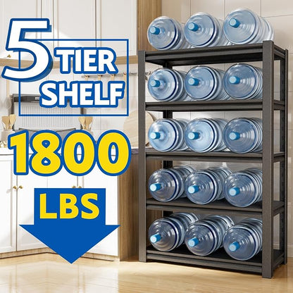 63''H Garage Shelving Heavy Duty, 2800LBS Storage Shelves, 5-Tier Adjustable - Image 3