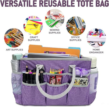 Cupohus Water-Resistant Art Organizer Tote Bag - Image 7
