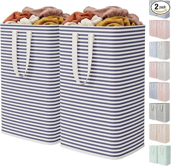 Lifewit 2 Pack Laundry Basket 80L Each, Collapsible Clothes Hamper by Lifewit