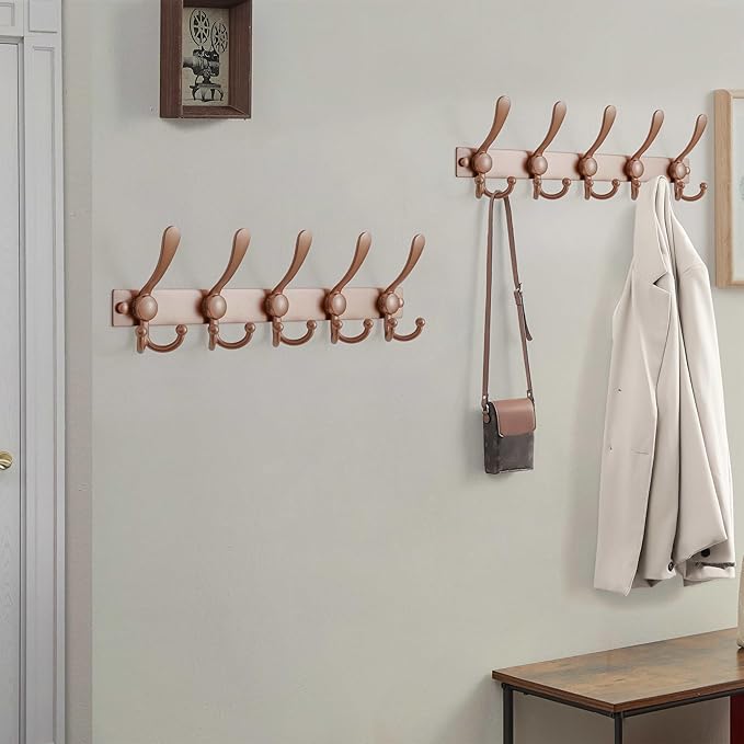 Dseap Coat Rack Wall Mount 2.0 Pro: Heavy Duty 300% Thicker, Stainless Steel - Image 7