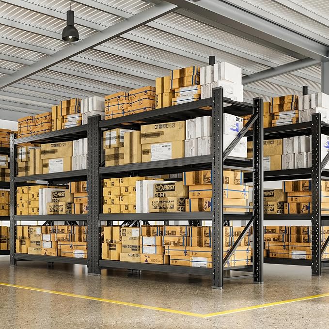 7000LBS Metal Garage Shelving Unit 79" W Storage Shelves Heavy Duty 4 Tier - Image 8