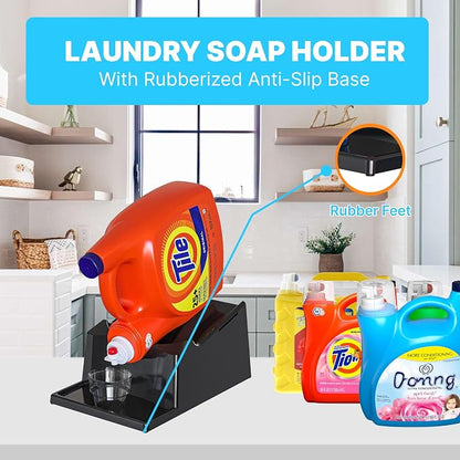 TidyFriend No-Spill Liquid Laundry Detergent Dispenser Holder, Laundry Soap - Image 4