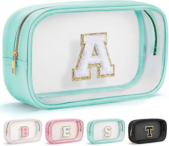YOOLIFE Initial Clear Makeup Pouch by YOOLIFE