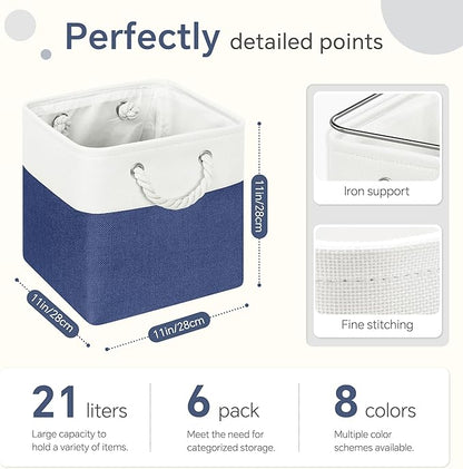 FinishingBo 11 inch Cube Storage Bin - Image 5