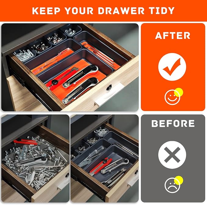Tool Box Organizer, Tool Drawer Organizer Tray Divider, Toolbox Organization - Image 4