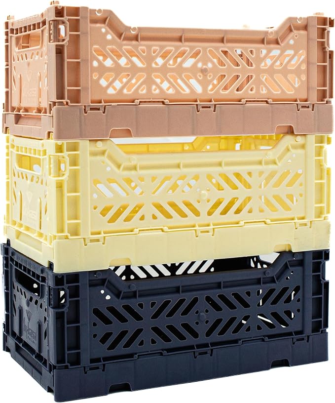 Collapsible Storage Box, Foldable Crate Organizer Bin by LunaCrates