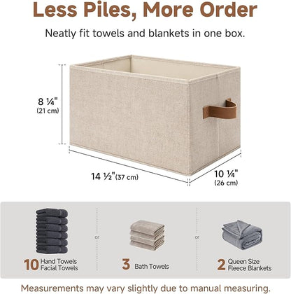 SroageWorks Storage Baskets for Shelves, Foldable Fabric Closet Storage Bins - Image 4