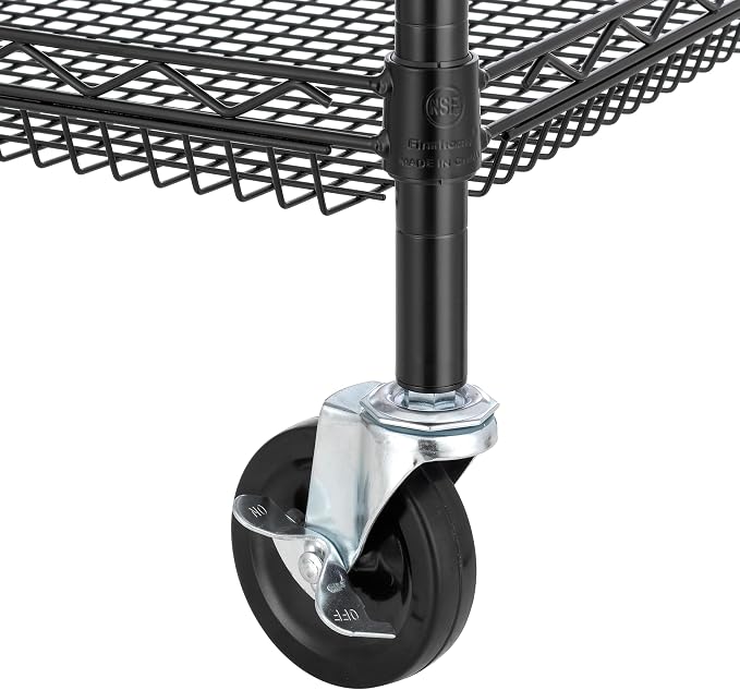 Finnhomy 4 Tier Heavy Duty Commercial Grade Rolling Cart - Image 7