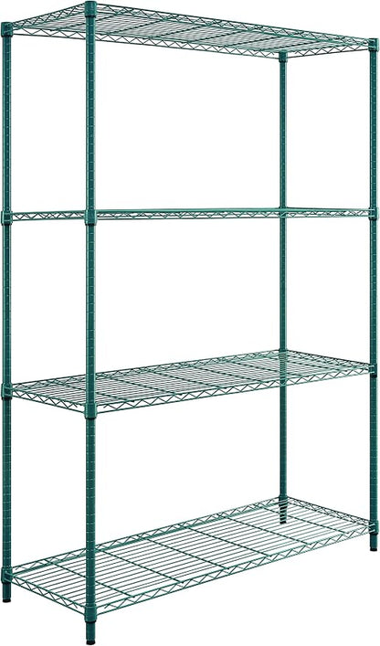 Quantum Storage Systems RWR72-2448LDP Adjustable Wire Green Epoxy 4 Shelves 72" by QuantumStorageSystems