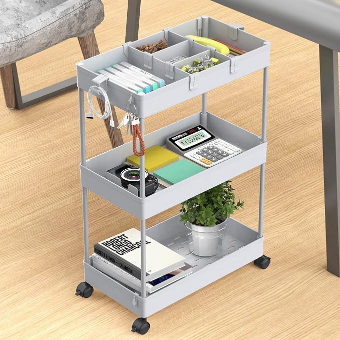 SPACELEAD 3 Tier Rolling Cart - Image 6