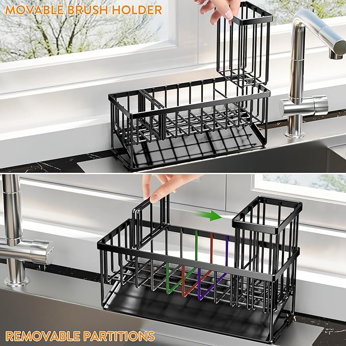 Cisily Extra Large Kitchen Sink Caddy Organzier - Image 4