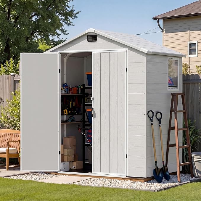 Patiowell 6X4 FT Plastic Outdoor Storage Shed - Image 2