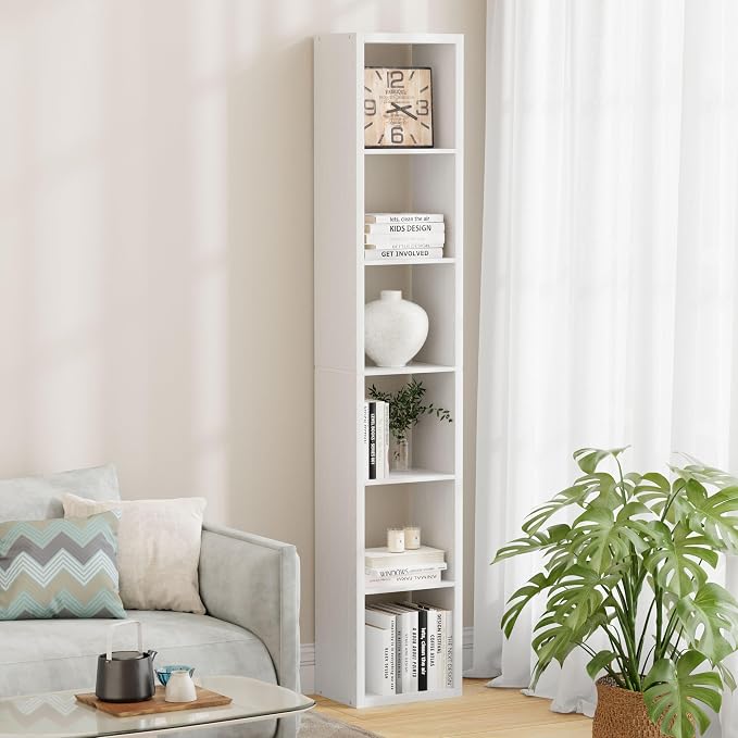 6 Cube Storage Organizer Single Row, Cube Shelf by JPIZISO
