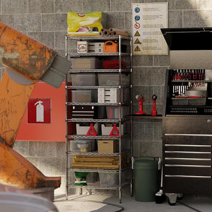 24" Deep x 30" Wide x 86" Height Wire Shelving Kit | 10-Tier | NSF Commercial - Image 6
