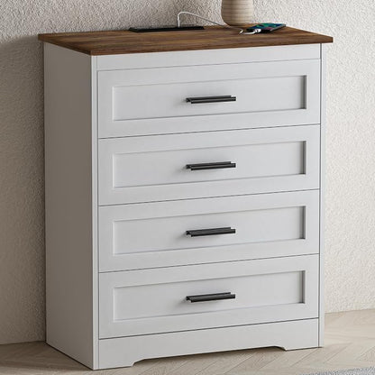 GEPELCN Farmhouse 4 Drawers Dresser - Image 8
