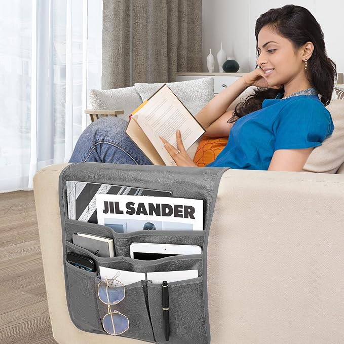 Teniux Remote Control Holder GRS Certified Armrest Organizer - Image 6