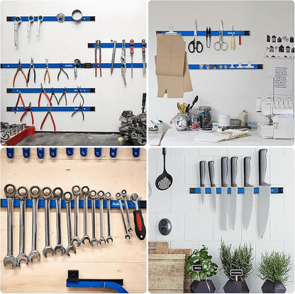 12" 18" 24" Magnetic Tool Holder Strip, Metal Tool Organizer Rack - Image 6