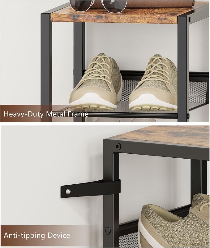 6 Tiers Vertical Shoe Rack, Corner Shoe Storage Organizer, Narrow Shoe Tower - Image 9