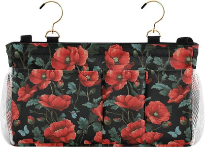 Poppy Butterfly Leaf Bedside Caddy by QwThum