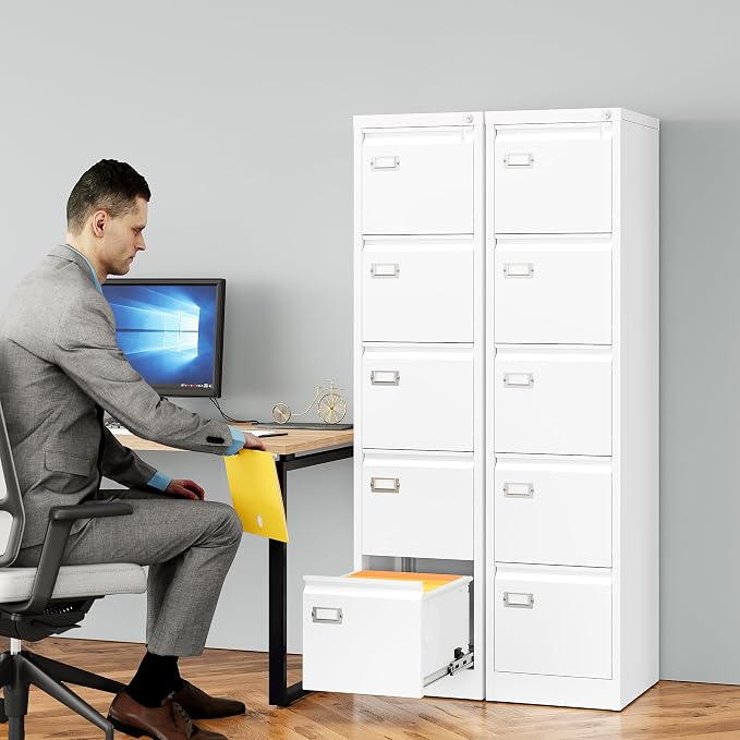 SISESOL 5 Drawer File Cabinet - Image 2