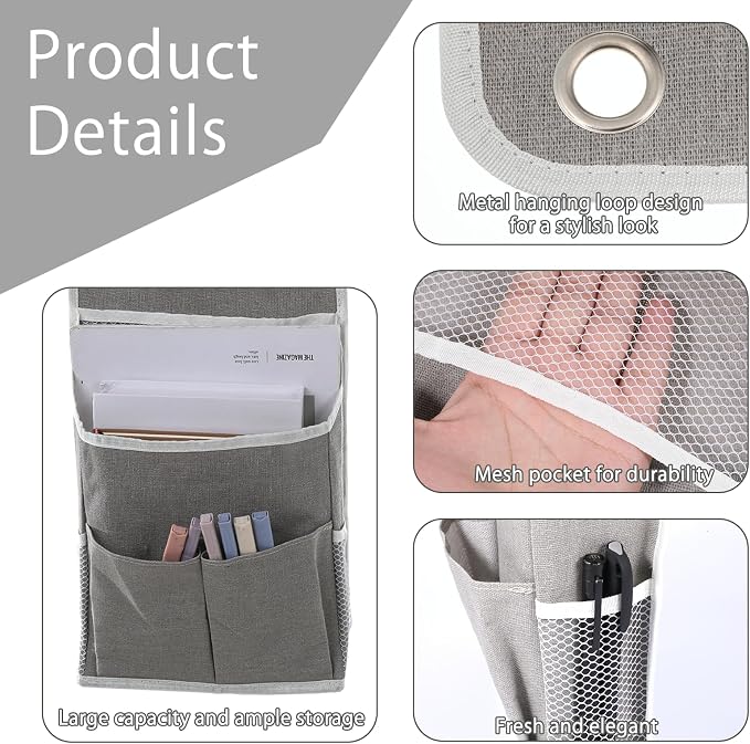 Hanging Organizer with Pockets, Wall Hanging Baskets - Image 2