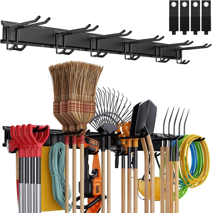 Tool Storage Rack, 48 Inch Heavy Duty Garage Wall Organzier - Image 7