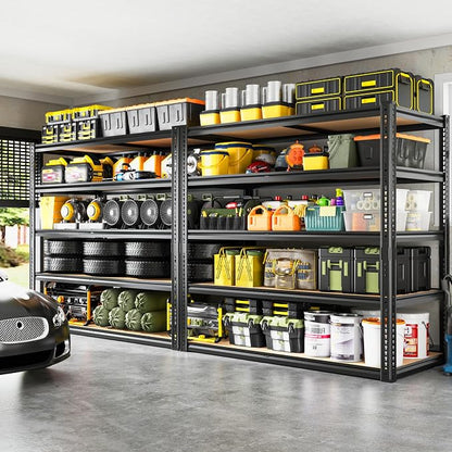 ROOMFAVE 40" W Storage Shelves 5 Tier Garage Shelving Heavy Duty, 2350LBS - Image 2