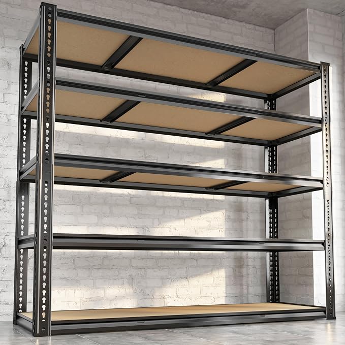 48"W Garage Shelving, 3050LBS Storage Shelves Heavy Duty, 5 Tier Metal Shelving by CypBedCozyHomeLiving