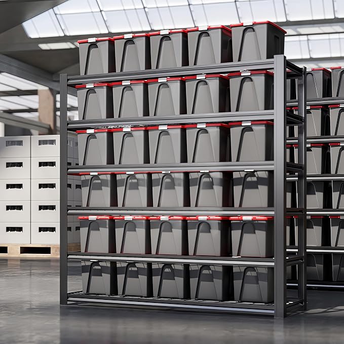 6T 62" W x 24" D x 84" H Garage Shelving Heavy Duty Metal Shelving 4200LBS - Image 4