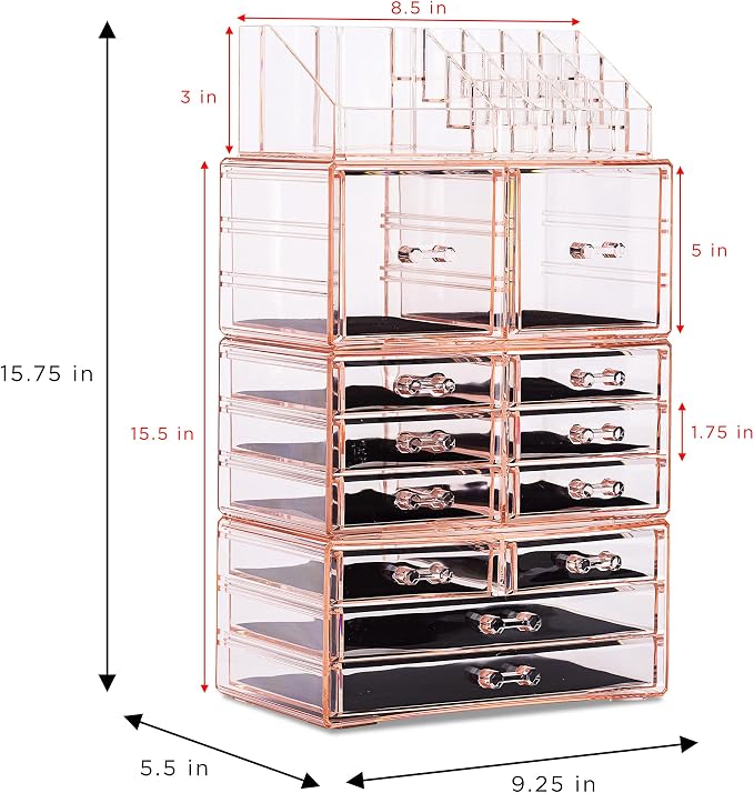 Sorbus Large Makeup Organizer - Image 3