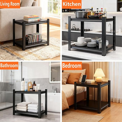 2-Tier End Table, Sofa Side Table - Image 6